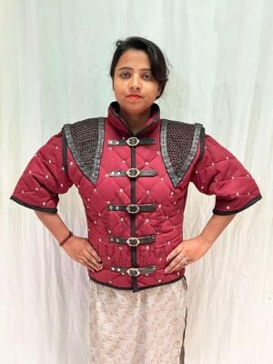 Medieval Chainmail Armor Reenactment Female Gambeson | Medieval Viking Gambeson | Theater And Drama Cosplay Costume For Christmas GIft - Image 6