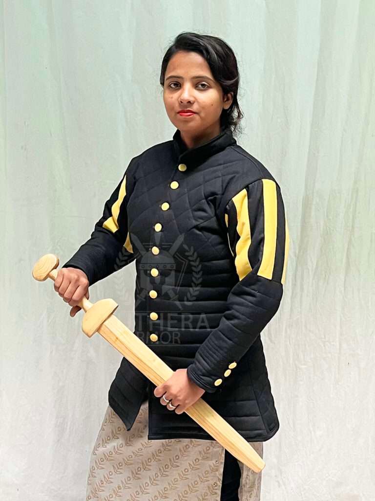 Medieval Padded Gambeson Black