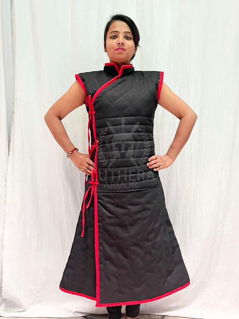 Renaissance SleeveLess Gambeson | Woman Armor Costume | Knight Worrior Tail Coats | Norman Viking Larp Female Jacket For Christmas Gift