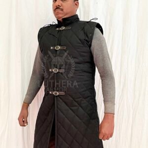 Medieval Viking Armor Padded Long Gambeson Sleeveless | Sleeveless Armor Gambeson For Black Friday | Christmas Gift