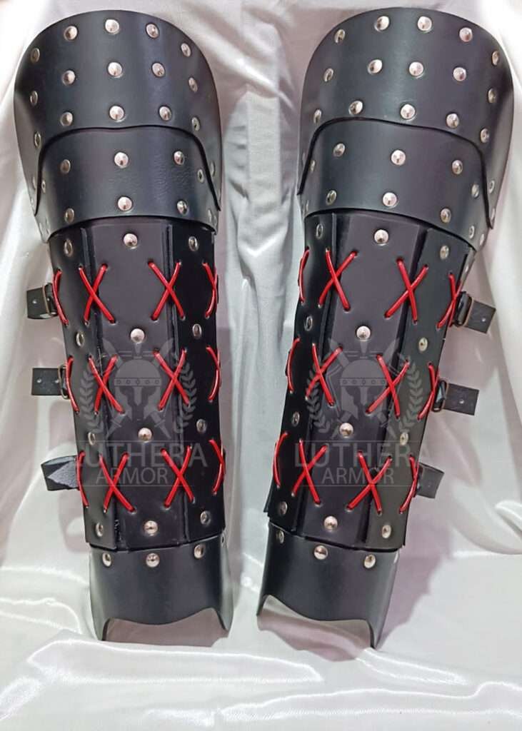 Leather Samurai Bracer with Greaves
