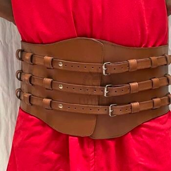 Medieval Leather Belt For Reenactment