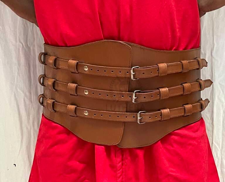 Medieval Leather Belt For Reenactment