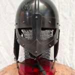 Medieval Viking Raven Helmet Chain mail Battle Ready Armor Helmet