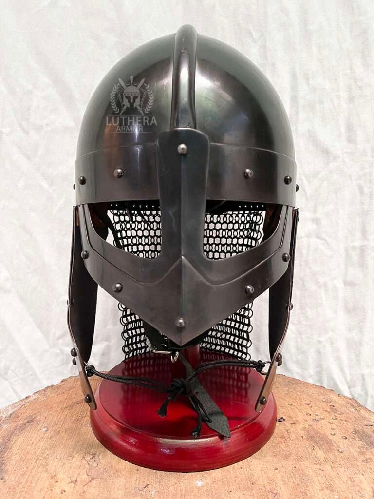 Medieval Viking Raven Helmet Chain mail Battle Ready Armor Helmet
