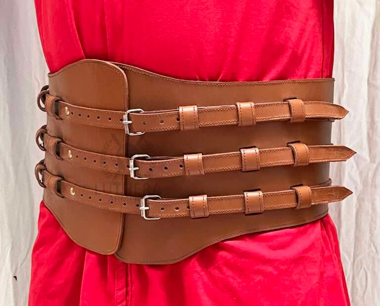 Medieval Leather Belt For Reenactment