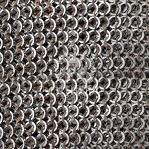 Chainmail Sheet - Mild Steel Flat Ring Alt Solid Ring Dome Riveted - Image 2