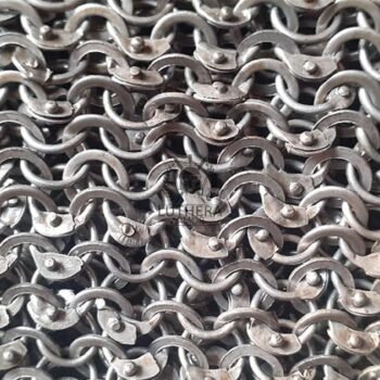 Chainmail Sheet - 9MM Round Ring Alt Solid Ring Dome Riveted
