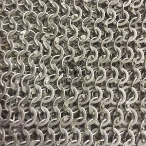 Chainmail Sheet – Mild Steel Round Ring Alt Solid Ring Dome Riveted