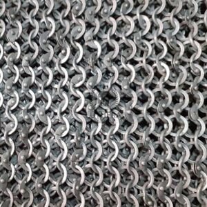 Chainmail Sheet - Mild Steel Round Ring Alt Solid Ring Dome Riveted - Image 3