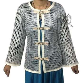 Aluminium Chainmail Shirt 10MM Flat Ring Riveted Washer 10-15 yrs Child