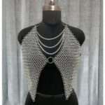 Aluminum Chainmail Bra Top Butted Ring Design, Fancy Stylish Bra
