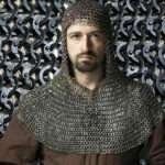 Chainmail Coif 8MM Flat Ring Riveted with Solid Rings Mild Steel Maille Hood
