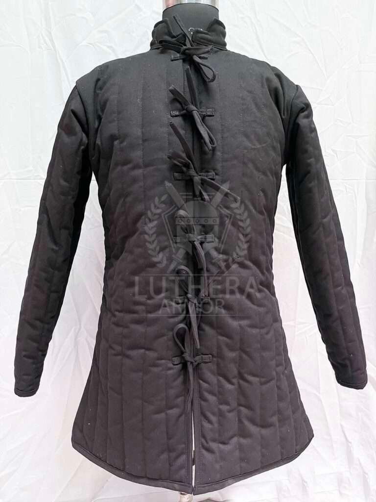 Medieval Cotton Padded Gambeson - Black