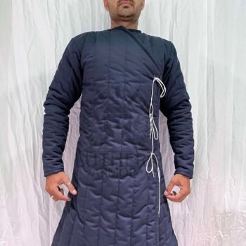 Medieval Padded Gambeson Long Jacket For Renfaire Costume