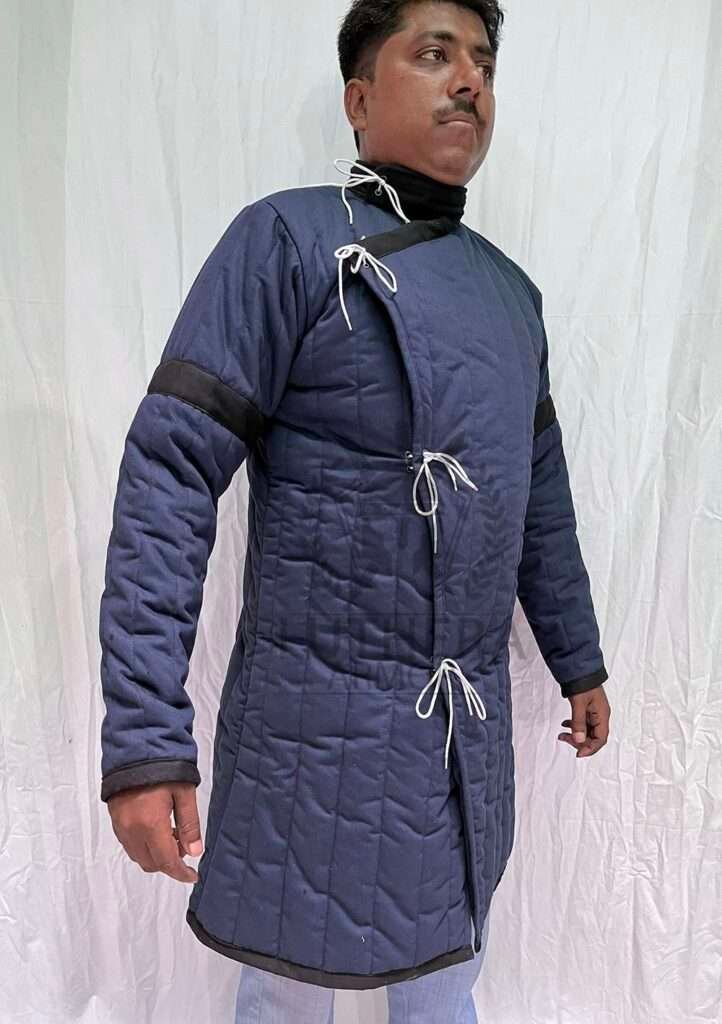 Medieval Padded Armor Full Lenght Sleeveless Gambeson | Medieval Arthur Long Gambeson | Medieval Armor SCA & LARP Costume