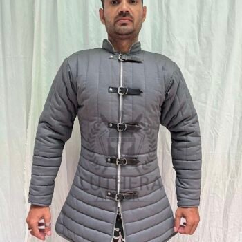 Medieval Padded Gambeson Dark Gray For SCA