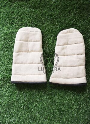 Padded Leather Mittens for Hand Protection - Image 3