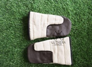 Padded Leather Mittens for Hand Protection - Image 4