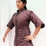 Medieval Padded Gambeson Detachable Sleeve Brown