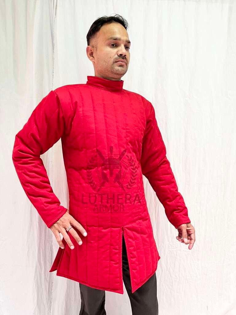 Medieval Armor Reenactment Padded Gambeson | Armor Gambeson Full Sleeve Reenactment Costume