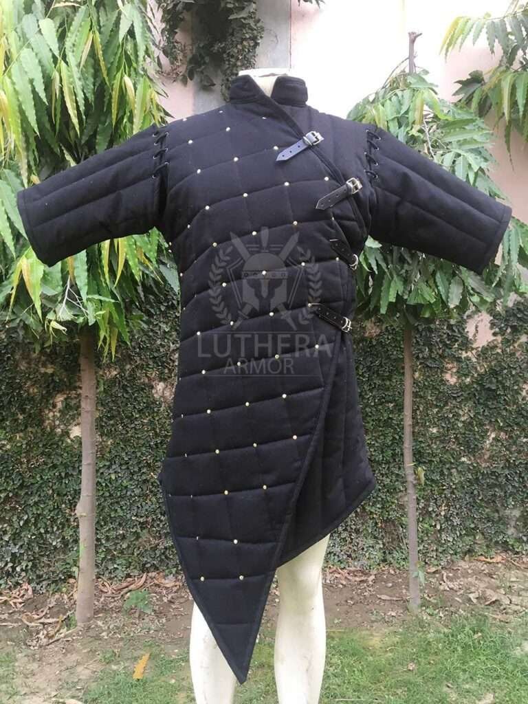 witcher larp Female gambeson mix concept armor fancy clothing medieval padded armor