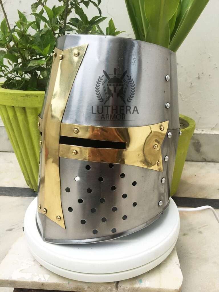 Medieval Crusader Helmet Templar Knight Helmet