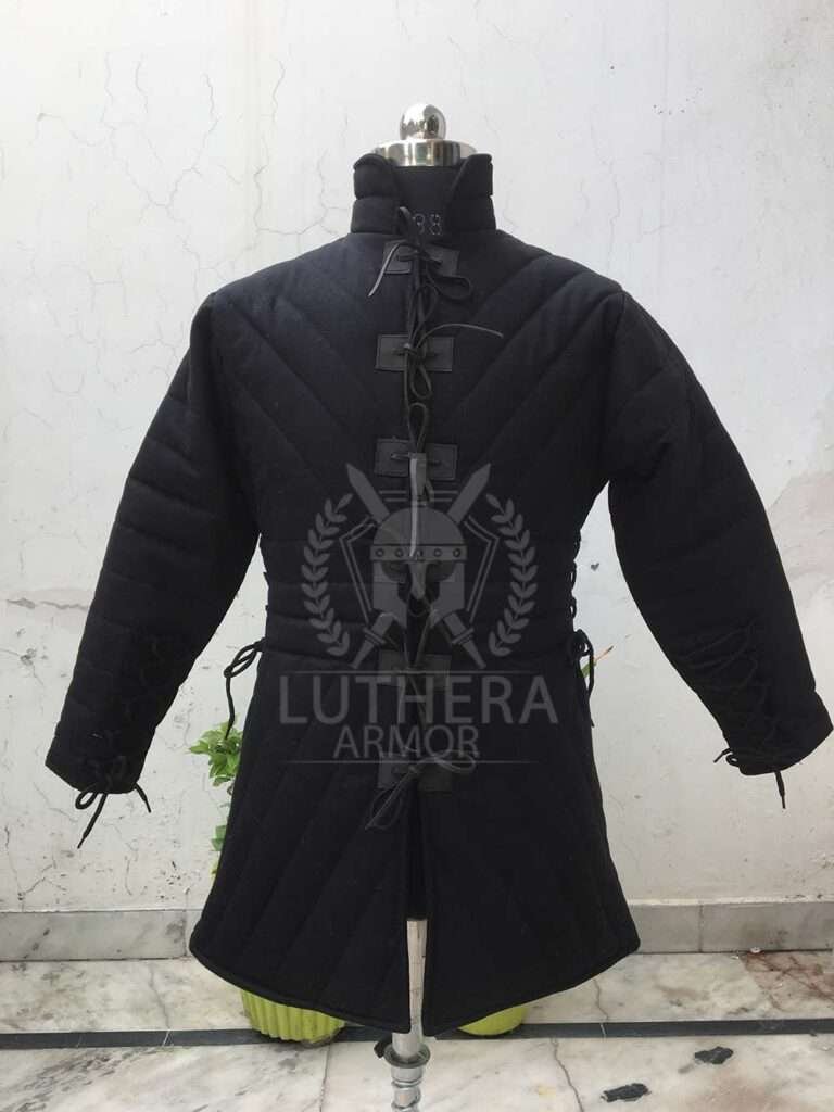 Quilted Gambeson Cotton Padded For Larp Events