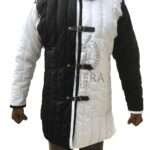 Medieval Padded Gambeson Black & White