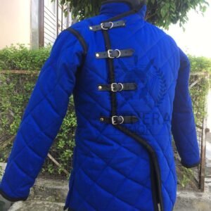 Royal Blue Padded gambeson | Fighting Jacket | SCA Larp Gambeson