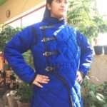 Female Gambeson Royal Blue With Black Trim