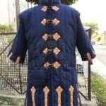Medieval Padded Gambeson Half Sleeve Navy Blue