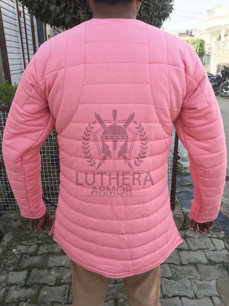 Thick Padded Blue Gambeson | medieval Gambeson for SCA Costumes | Viking Men Armor Movies