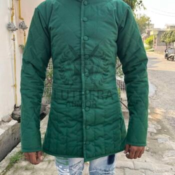 Aketon Cotton Padded Gambeson - Green