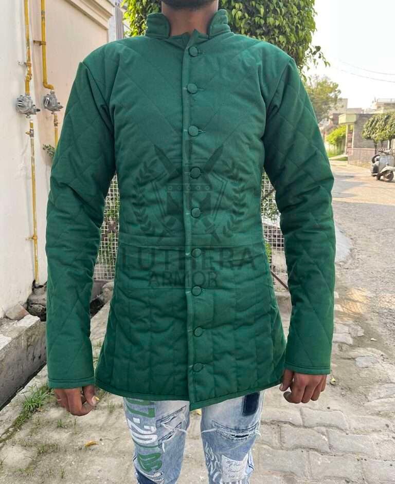 Aketon Cotton Padded Gambeson - Green