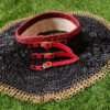 chainmail collar - Mild Steel flat riveted with brass Trim - Image 4