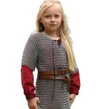 Butted Chainmail Shirt Aluminum 10MM-16 Gauge For 10-15 yrs child