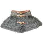 Stainless Steel Chainmail Collar 9MM-18Gauge flat Ring Riveted Rust free