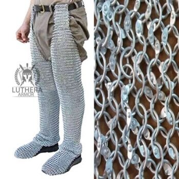 Aluminium Chainmail Chausses 10MM-16Gauge Round Riveted Every Rings