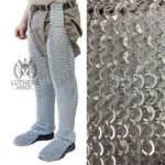 Aluminium Chainmail Chausses 10MM-16Gauge  Round Ring Riveted with Solid Rings