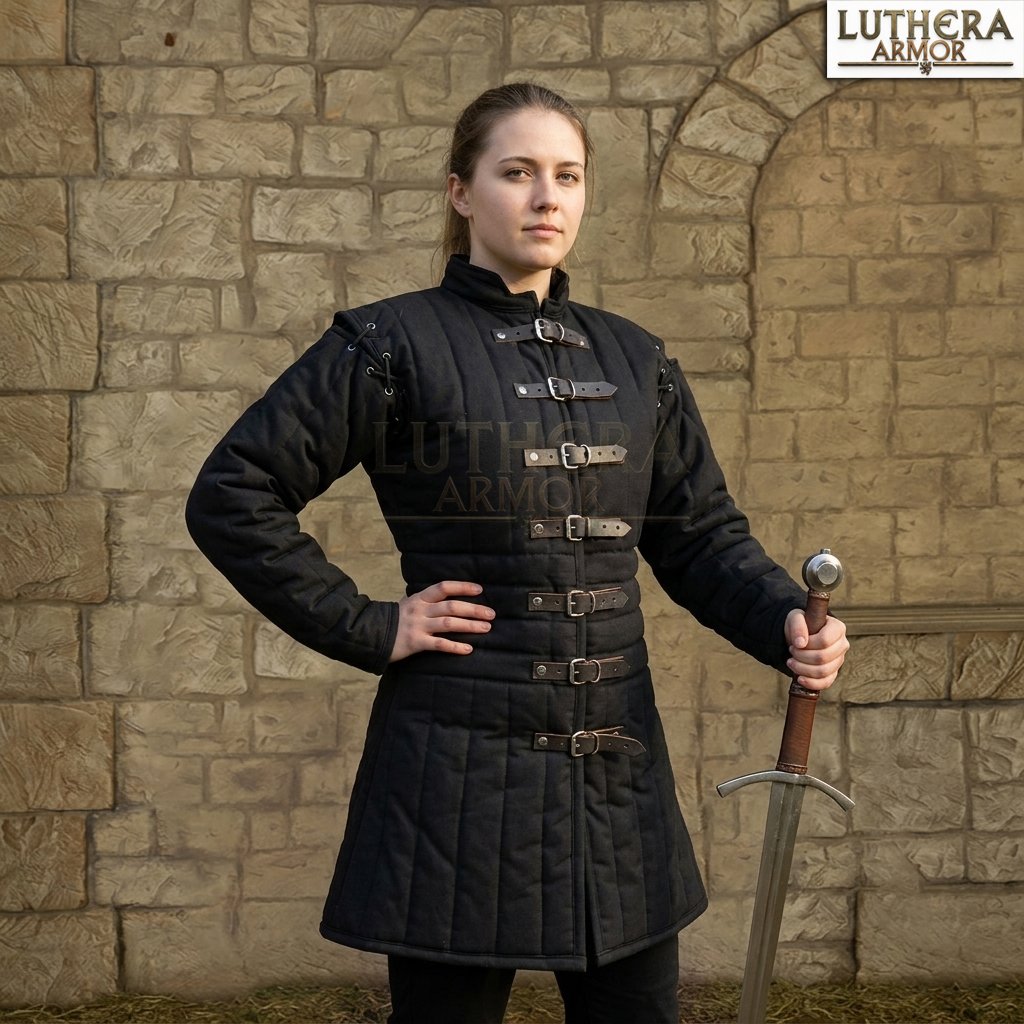 female gambeson black 1 Female Gambeson Black