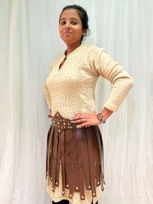 Roman Leather Skirt - Image 6