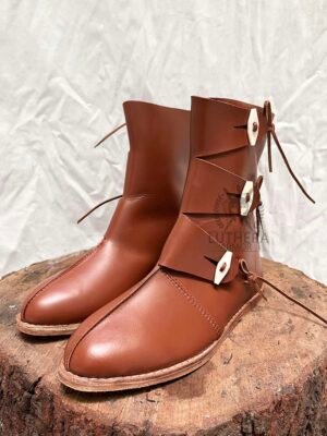 Medieval Leather Boots RENAISSANCE, Viking Boots, Pirate Boots for men Christmas gift - Image 3