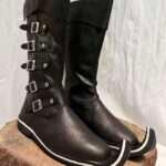 Medieval Pirate Buckle Boots