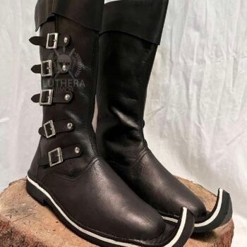 Medieval Pirate Buckle Boots