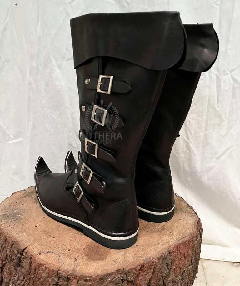 Medieval Pirate Buckle Boots