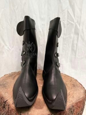 Medieval long Leather Boots | Renaissance Inspired Loafer Boot| | Re-Enactment