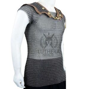 Roman Lorica Butted hamata 10MM Chainmail Mild Steel | medieval hamata | medieval lorica hamata - Image 3