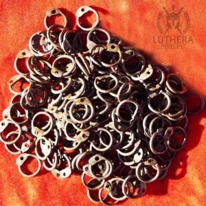 Chainmail Loose Rings - Mild Steel Round Ring Dome Riveted - Image 3