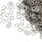 Chainmail Loose Rings - Mild Steel 8MM Flat Rings Dome Riveted